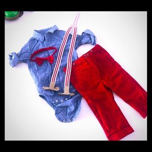Cat & Jack boys Sz 6-9m 4 piece outfit